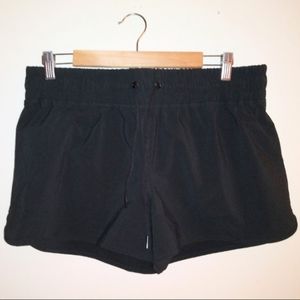 NWT Lands End Size 14 Black Swim Shorts Bottoms